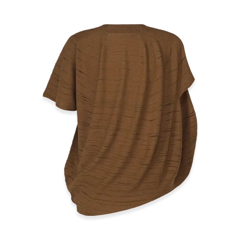 HOMME PLISSE ISSEY MIYAKE Marbling Knit "Brown"