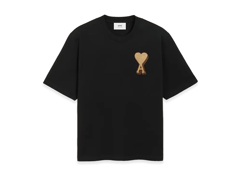 AMI PARIS Logo Print Crew-Neck T-Shirt "Black"