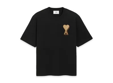 AMI PARIS Logo Print Crew-Neck T-Shirt "Black"