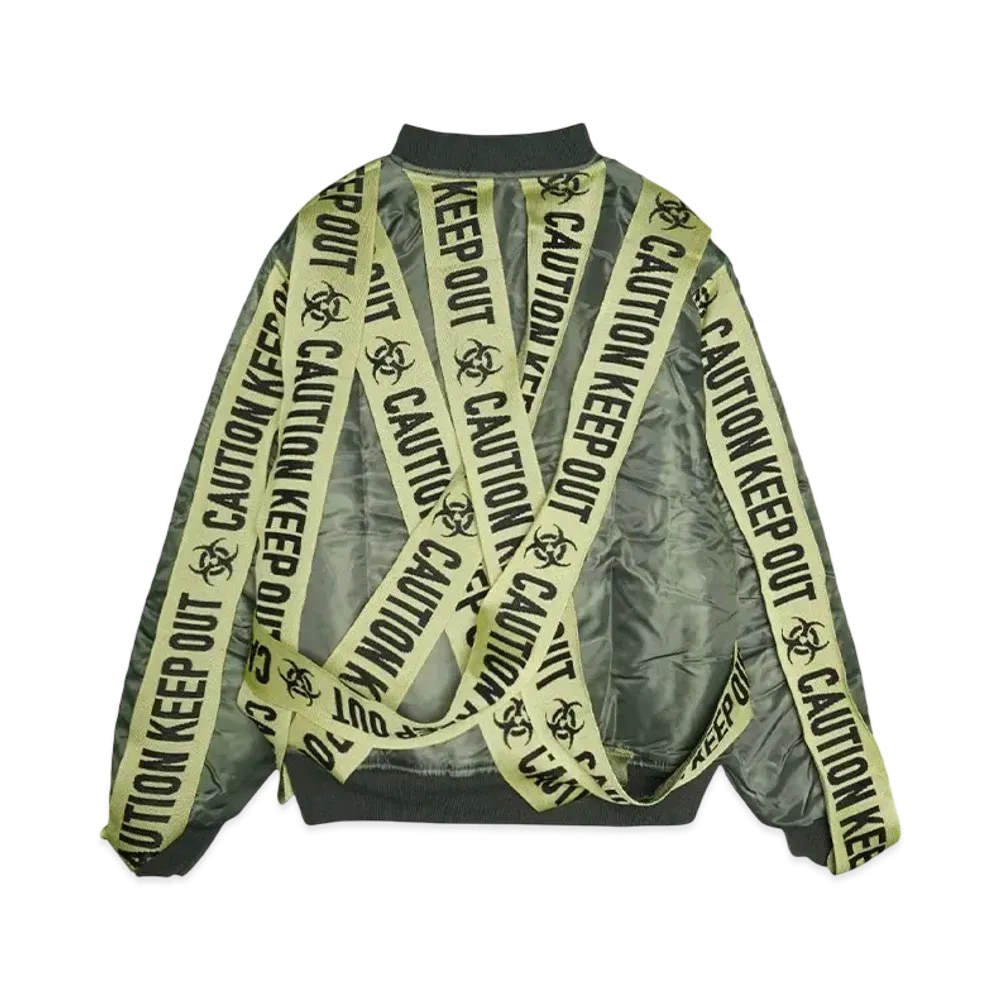 DISCOVERED x beauty:beast LOGO TAPE RE-MAKE BOMBER JACKET "KAHKI"