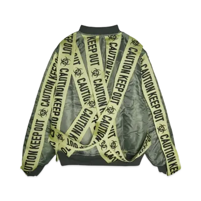 DISCOVERED x beauty:beast LOGO TAPE RE-MAKE BOMBER JACKET "KAHKI"