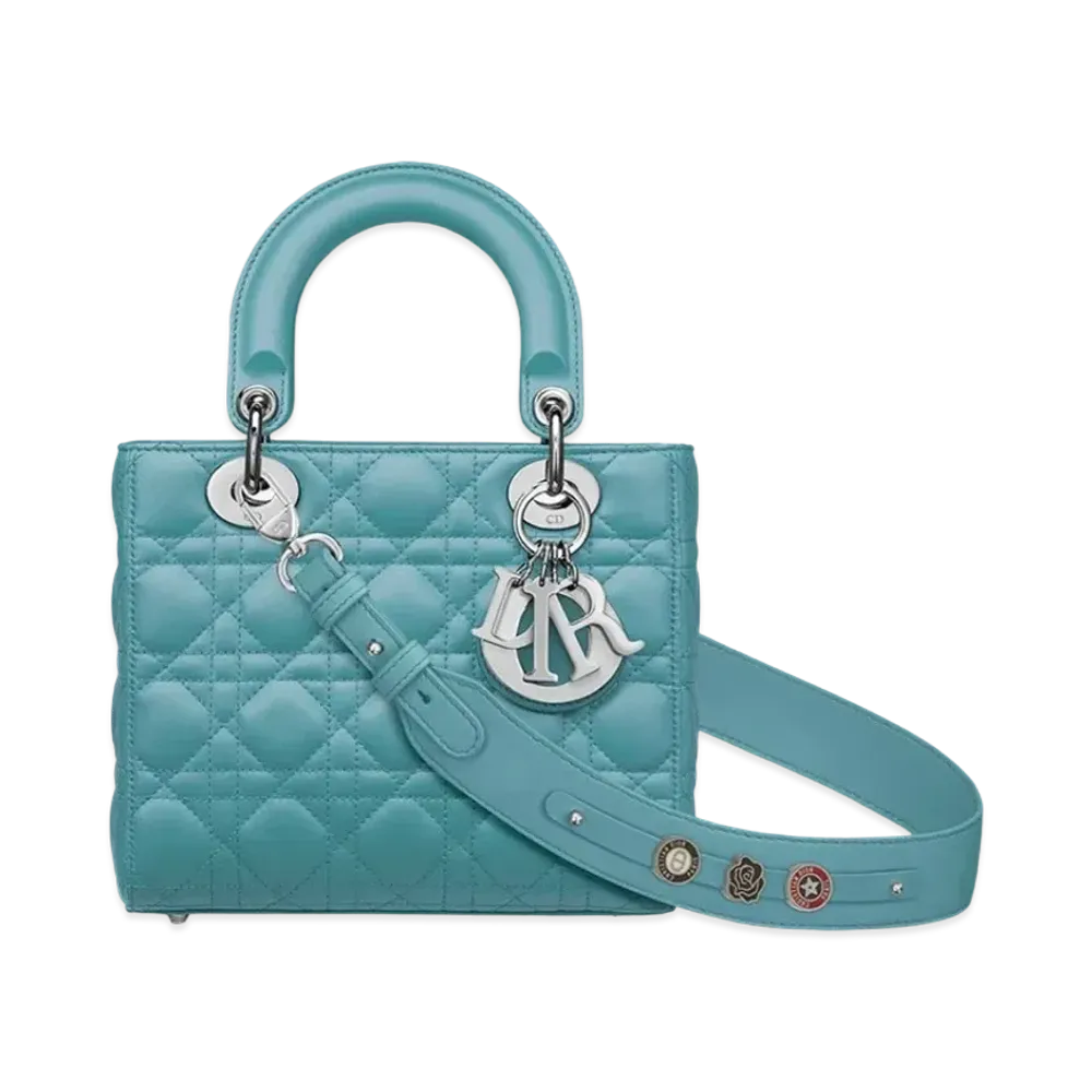 Dior Small Lady Bag My ABCDior Cannage Lambskin "Azure Blue"