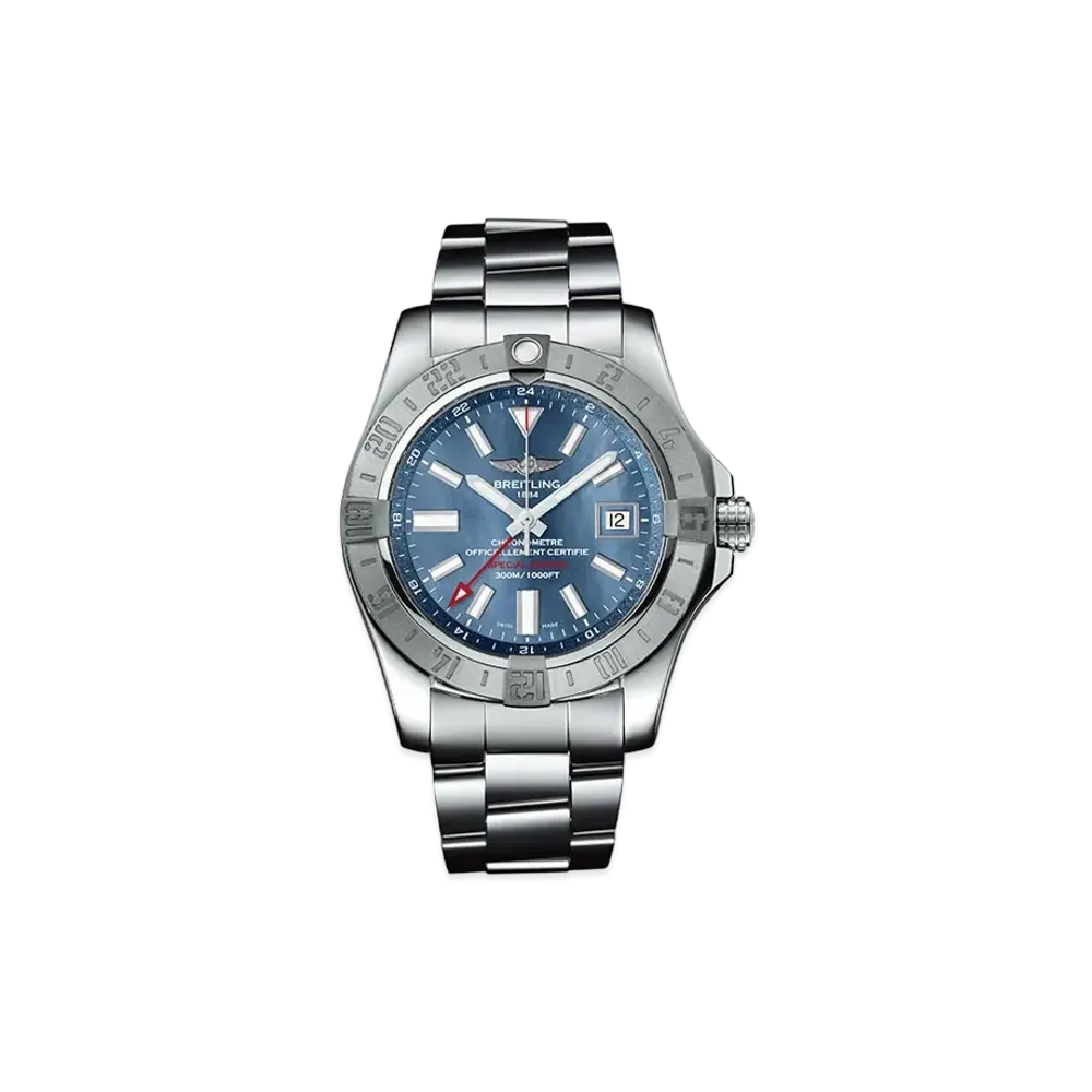 BREITLING AVENGER II GMT BLUE MOTHER OF PEARL "Blue"