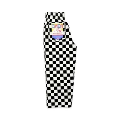 COOKMAN Wide Chef Pants "Checker/Black"