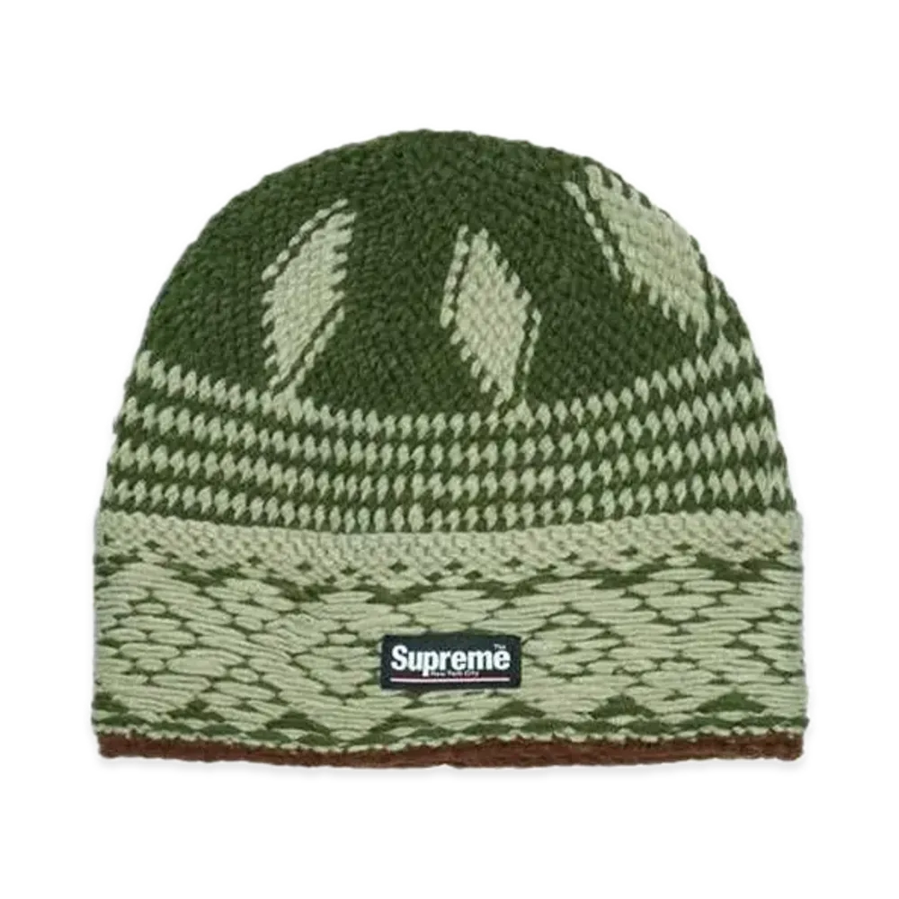 Supreme Diamond Beanie "Olive"