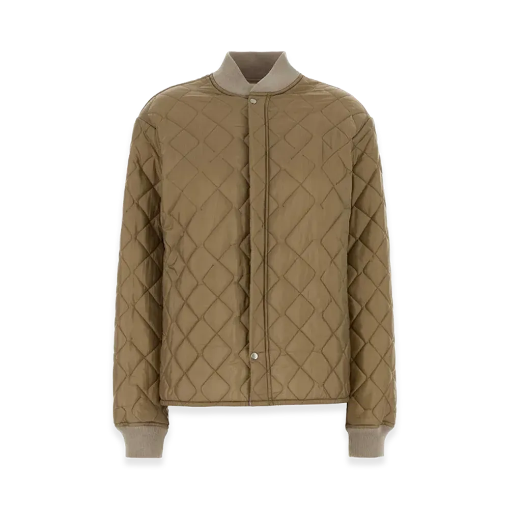 Maison Margiela Women's Beige Nylon Bomber Jacket "Beige/Tan"