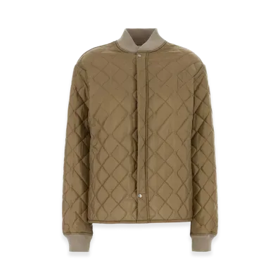 Maison Margiela Women's Beige Nylon Bomber Jacket "Beige/Tan"