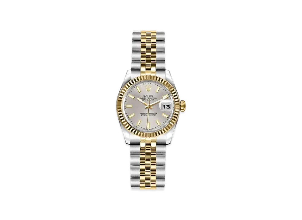 ROLEX Lady-Datejust "Silver/Stainless Steel/Yellow Gold"
