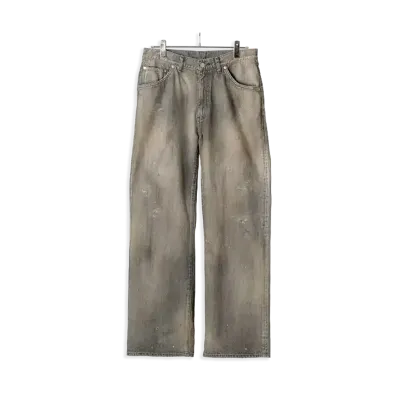 ANCELLM Shoe-Cut Denim Pants "Black"