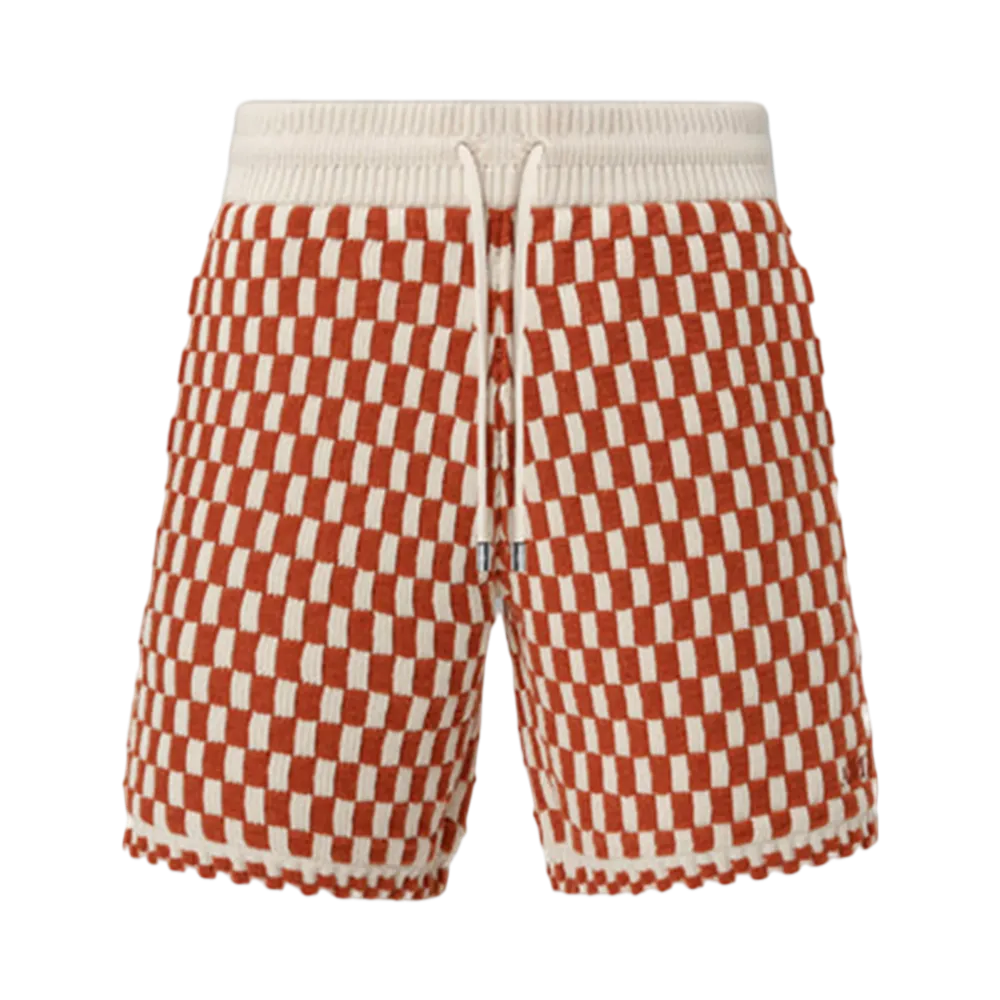 AMIRI Checkered Short "Burnt Orange"