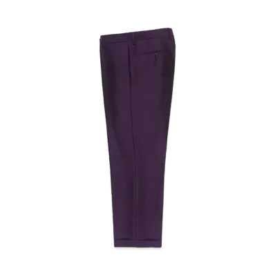 WACKO MARIA DORMEUIL / Pleated Trousers (Type-2) , Straight Trousers "Purple"