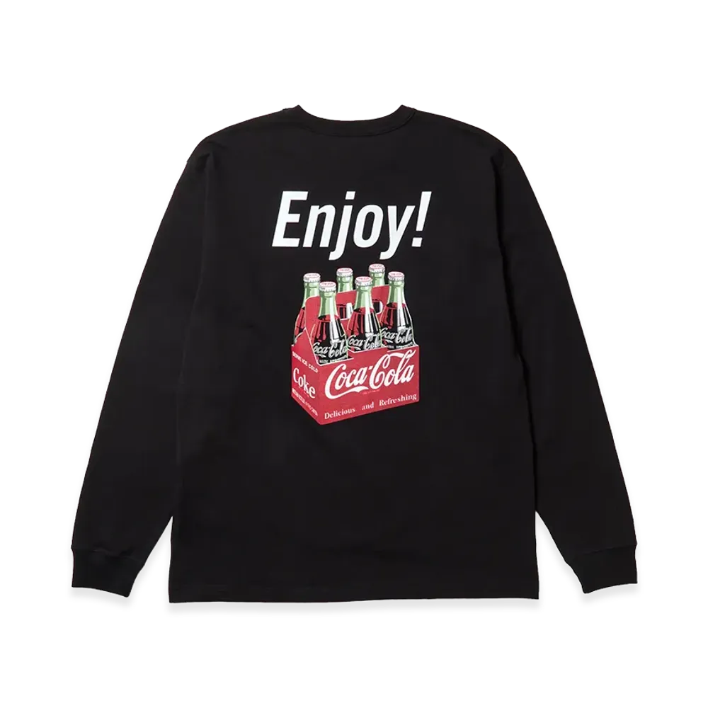 NEW ERA x Coca-Cola L/S Washed Cotton Tee "Black"
