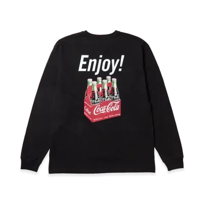 NEW ERA x Coca-Cola L/S Washed Cotton Tee "Black"
