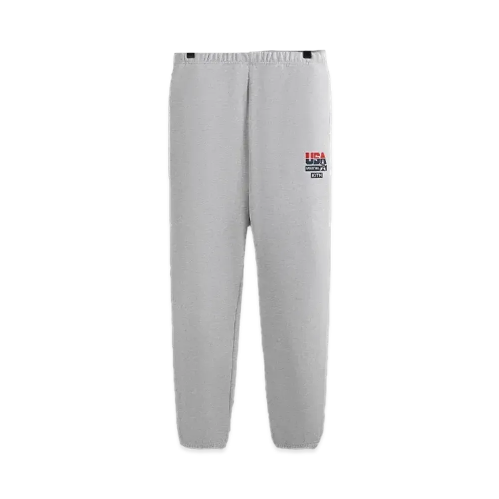 Kith x USA Basketball Vintage Nelson Sweatpant "Light Heather Grey"