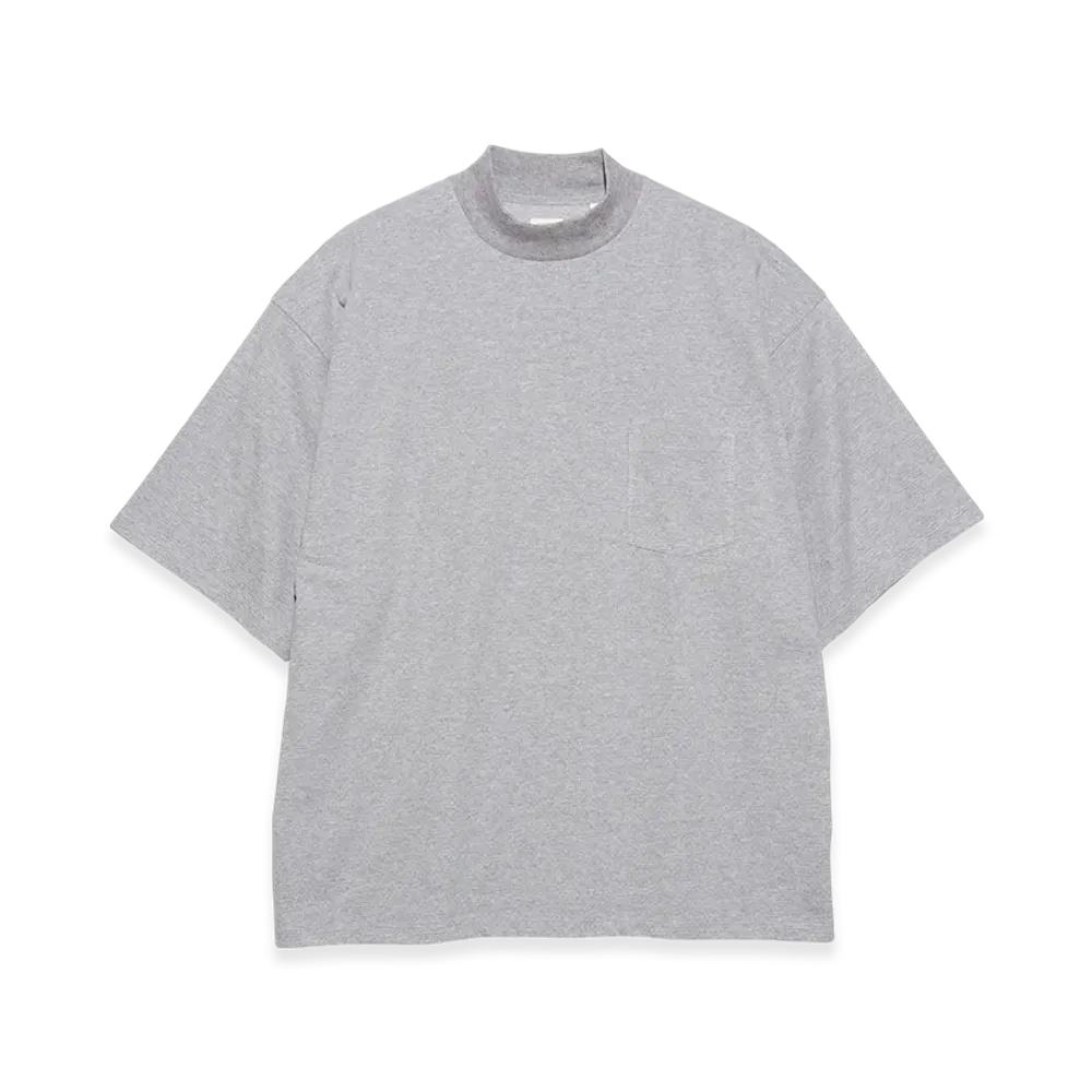 nanamica Mock Neck Tee "HeatherGray"
