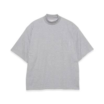 nanamica Mock Neck Tee "HeatherGray"