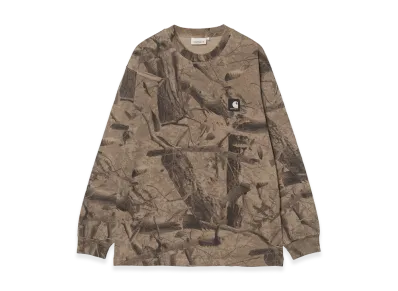 Carhartt WIP L/S Feather Tree T-Shirt "Camo Feather Tree/Khaki/Shungite/Garment Dyed"