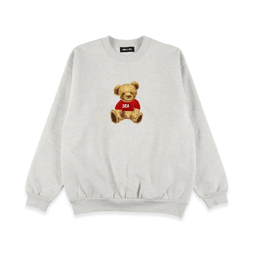 WIND AND SEA Bear Crew Neck Sweatshirt "Gray"