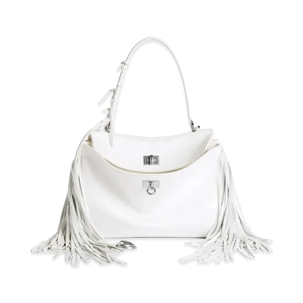 BALENCIAGA Women's Rodeo Handbag Small "White"