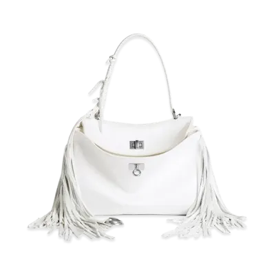 BALENCIAGA Women's Rodeo Handbag Small "White"