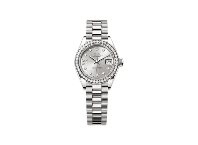 ROLEX Lady-Datejust 28mm White Gold Diamond 279139RBR "Silver"