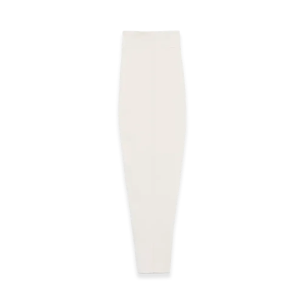 Rick Owens Women's Knit Fitted Long Skirt "White"