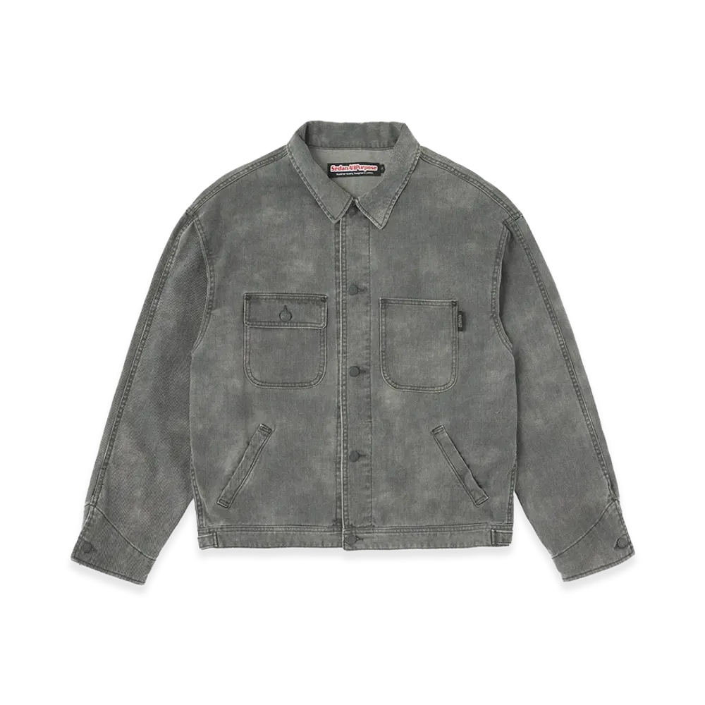 SEDAN ALL-PURPOSE Cotton Twill Denim Jacket "Vintage Black"