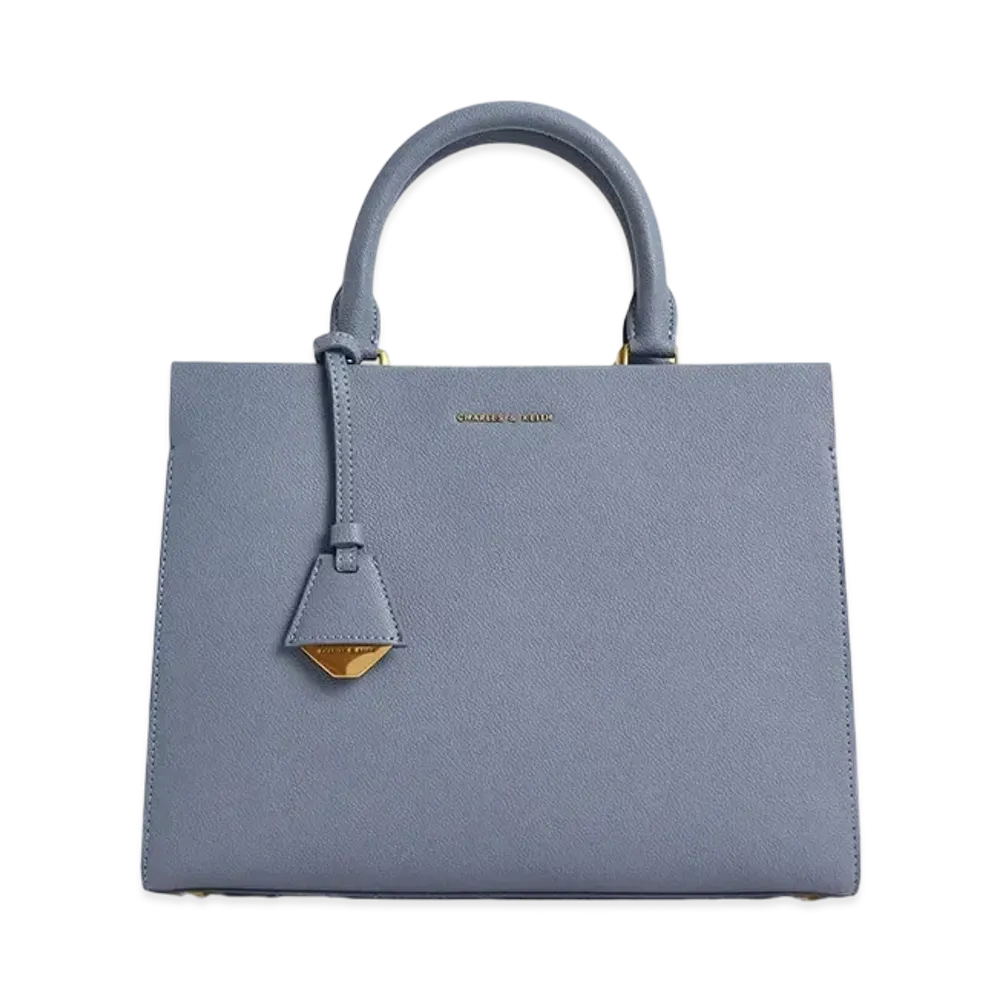 CHARLES & KEITH Classic Structure Handbag "DenimBlue"