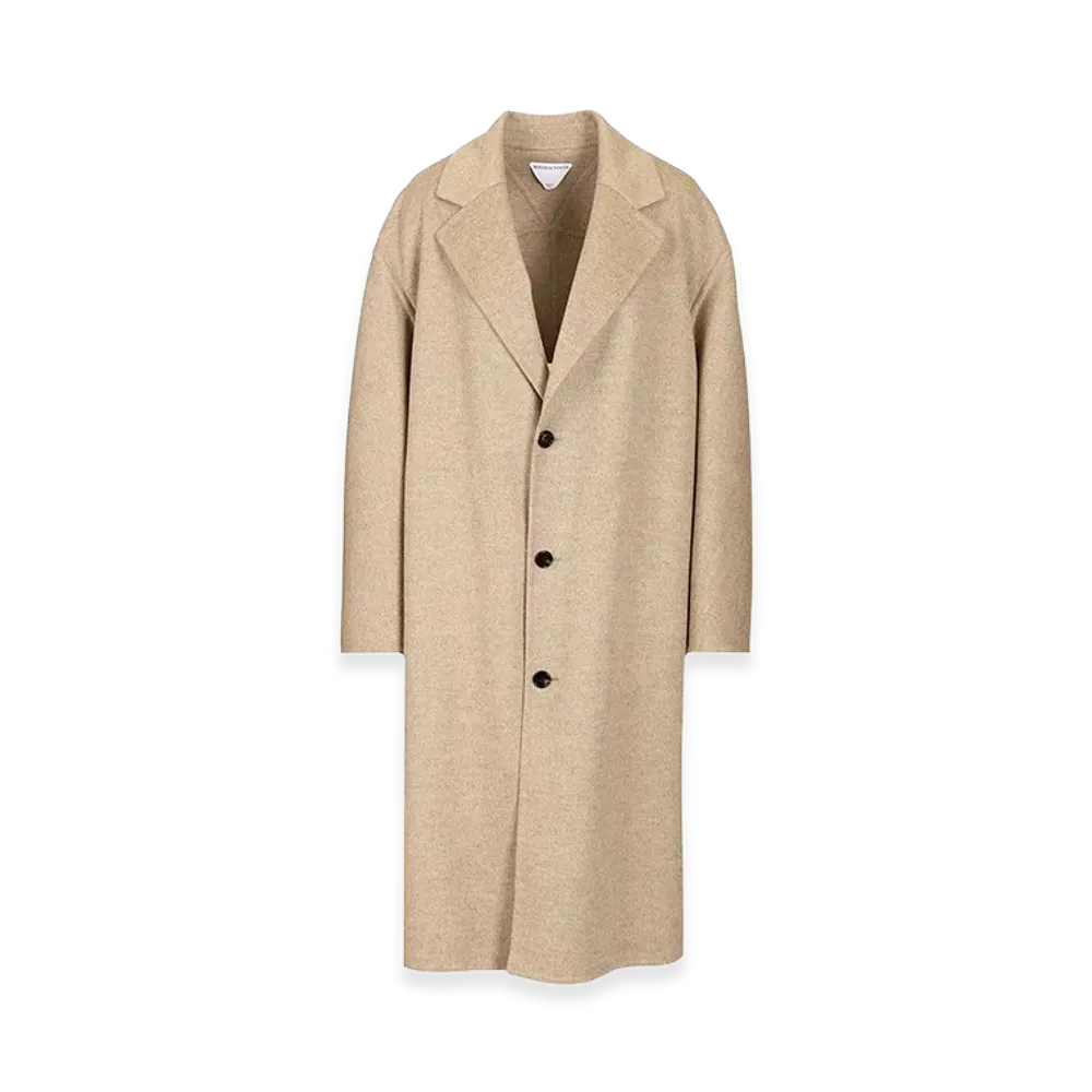 Bottega Veneta Women's Light Double Wool Cachemire Coat "Beige"