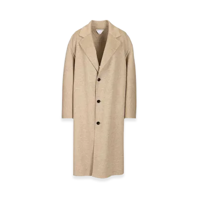 Bottega Veneta Women's Light Double Wool Cachemire Coat "Beige"