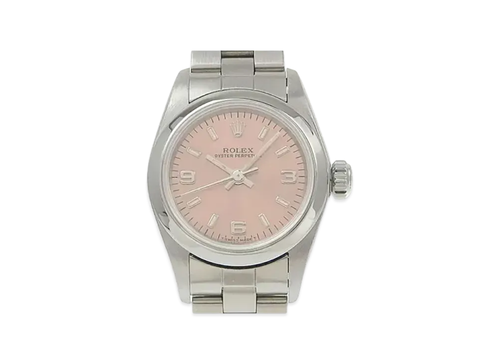 ROLEX Oyster Perpetual "Stainless Steel/Pink" 67180