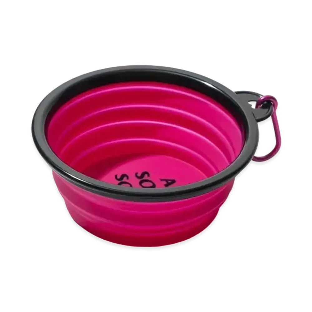 ANTI SOCIAL SOCIAL CLUB Puppy Dog Eyes - Dog Pop Up Water Bowl "Pink"