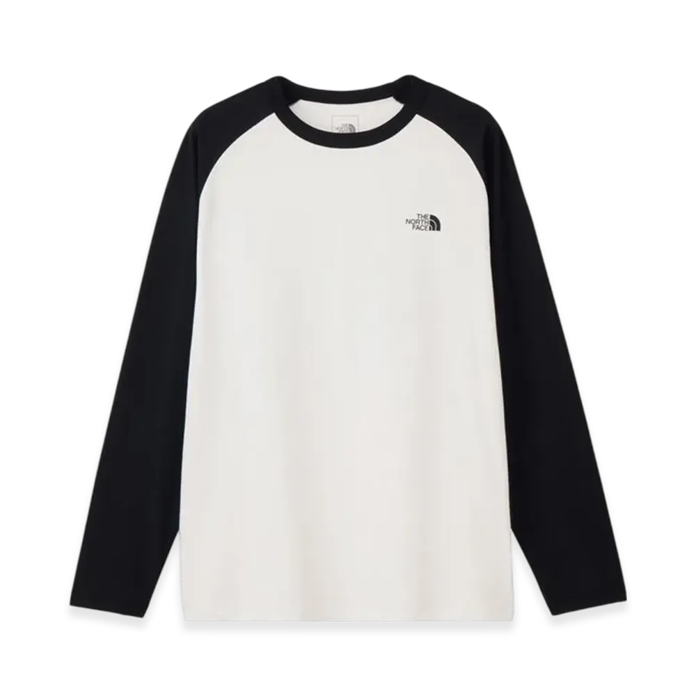 The North Face Long Sleeve ES Baseball Tee "White/Black"