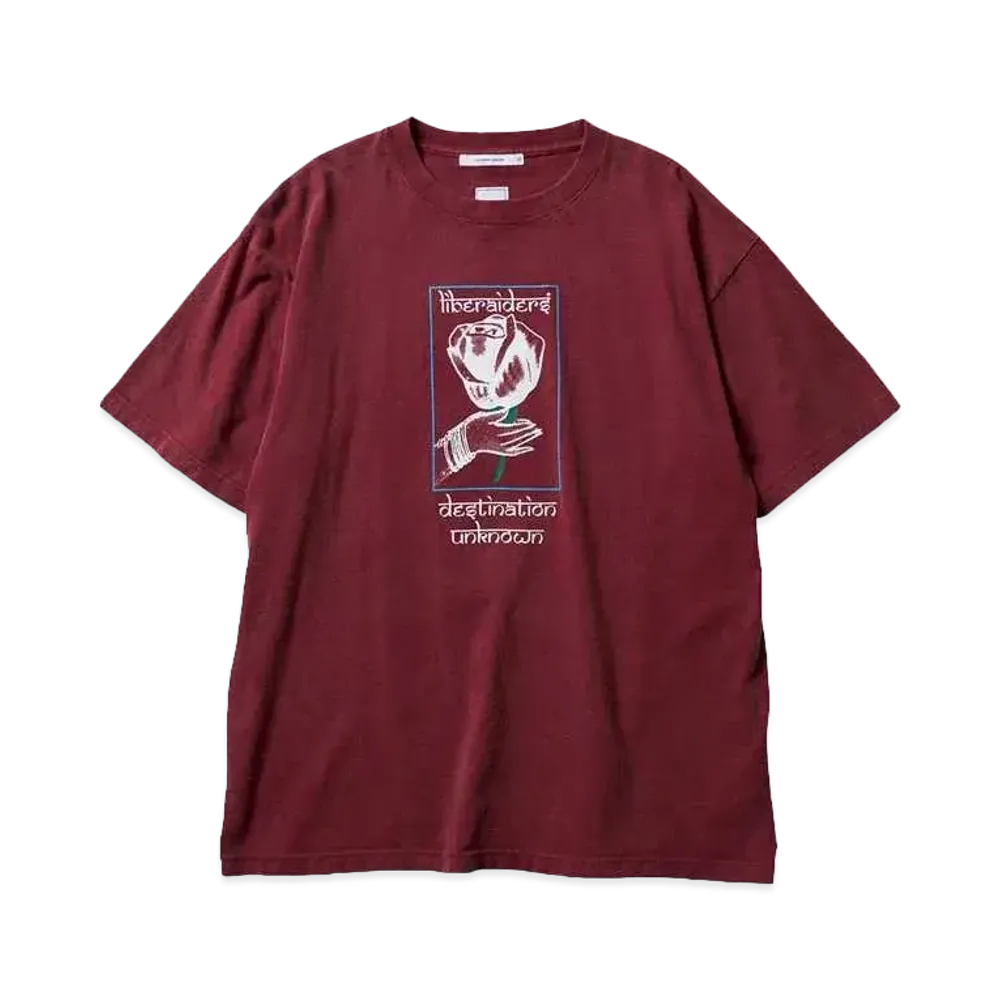 Liberaiders LR ROSE TEE "BURGUNDY"