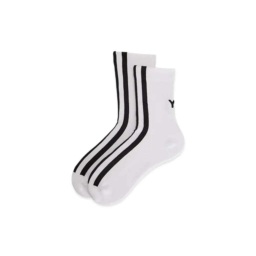 Y-3 Stripes' Socks "White"