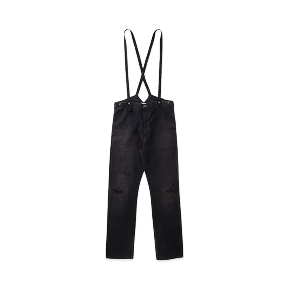 visvim TRAVAILLER BRACES PANTS (LINEN) "Dk.Indigo"