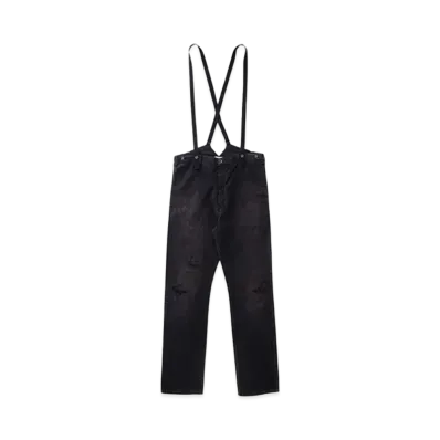 visvim TRAVAILLER BRACES PANTS (LINEN) "Dk.Indigo"