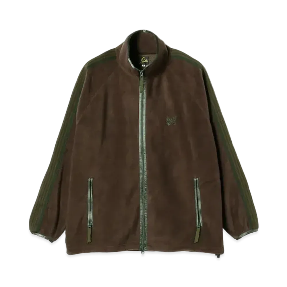 Needles x BEAMS Fleece Track Jacket "Brown/Green"