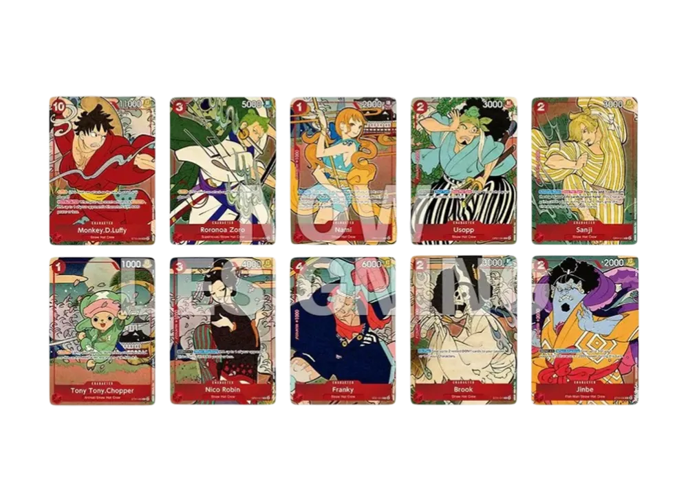 麦わらの一味 : 浮世絵【英語版】(ワンピースカードゲーム「1st アニバーサリーセット」) 10枚セット