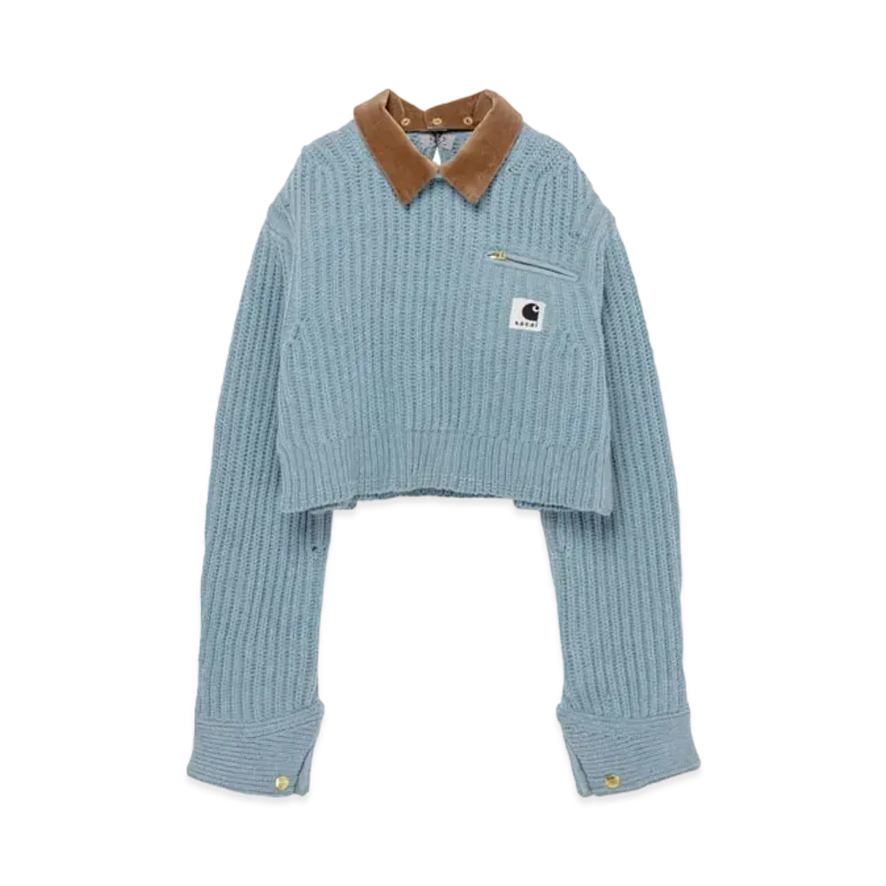 Carhartt WIP x sacai Knit Pullover Detroit "Light Blue"