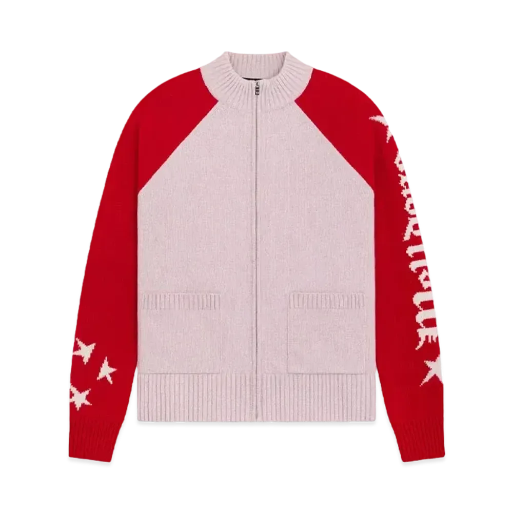 WE11DONE Color Blocked Logo Jacket "Light Pink"