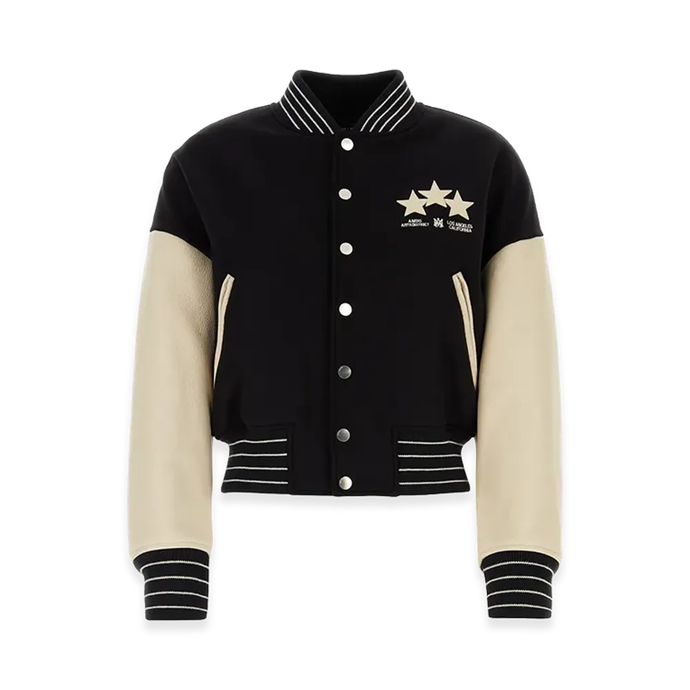 AMIRI Women's Stars Varsity Jacket "Black"