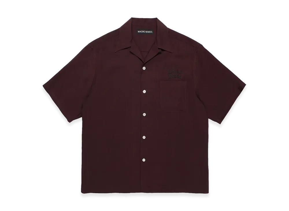 WACKO MARIA 50's Open Collar Shirt "Brown"
