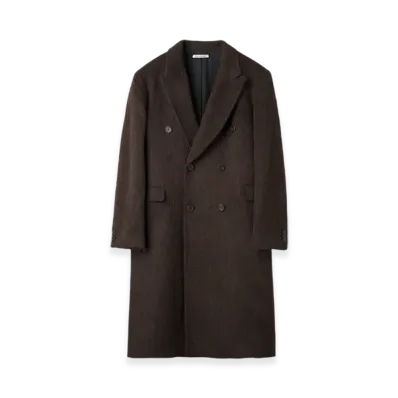OUR LEGACY Hairy Alpaca Whale Coat "Brown"