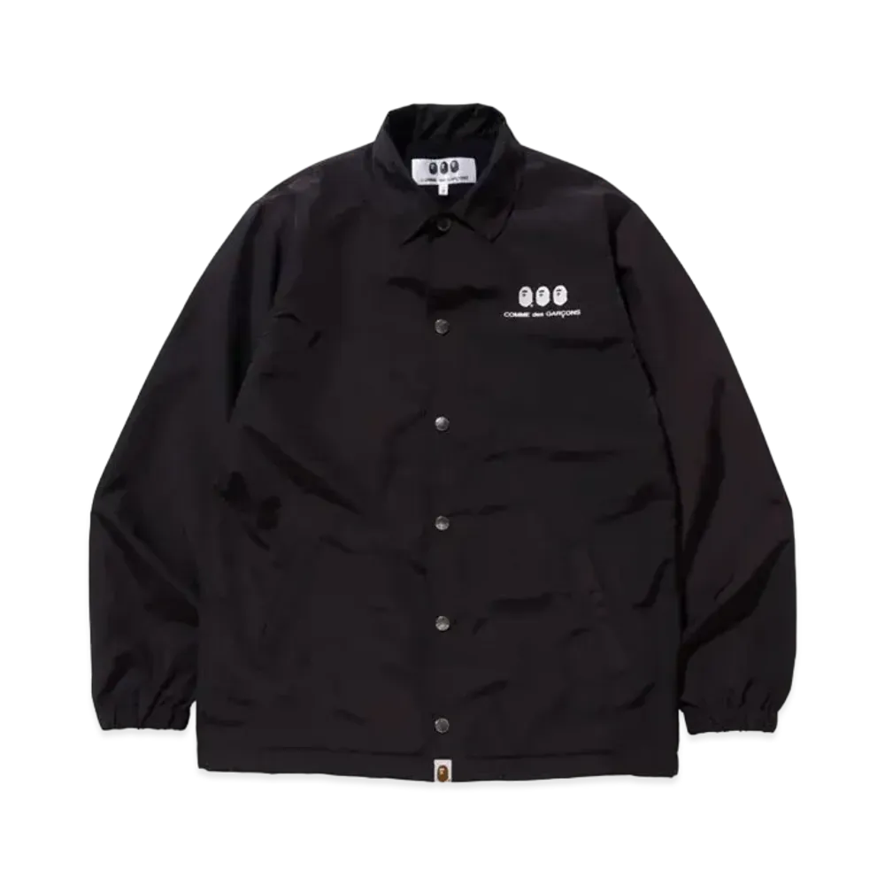 A BATHING APE / Comme des Garcons OSAKA COACH JACKET "Black"