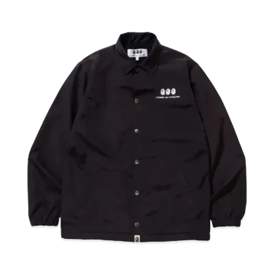 A BATHING APE / Comme des Garcons OSAKA COACH JACKET "Black"