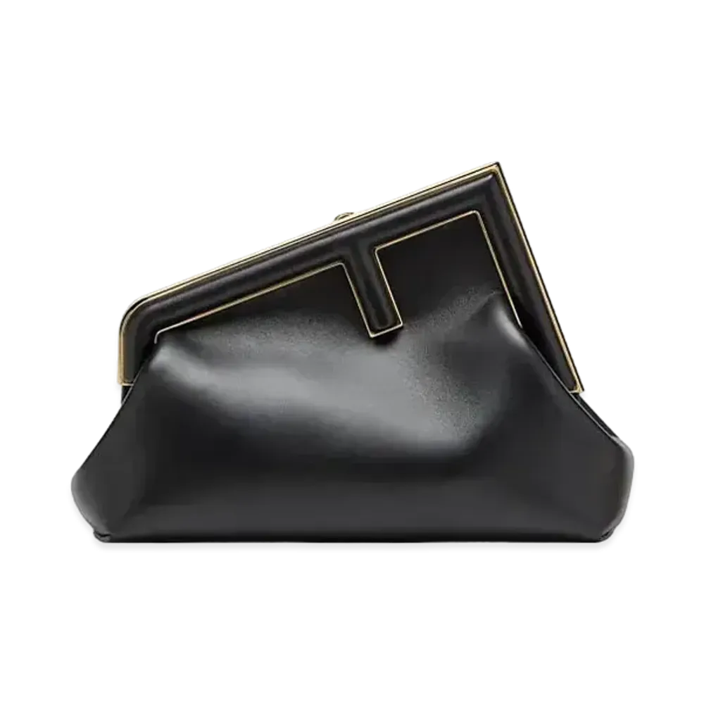 FENDI First Small Leather Bag "Black"