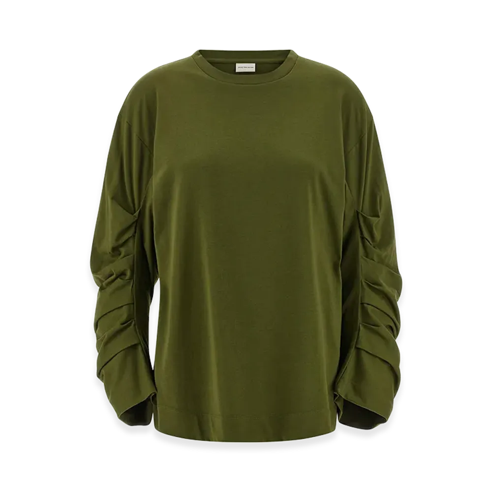 DRIES VAN NOTEN Women's 'Heynas' T-Shirt "Green"