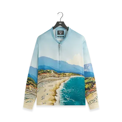 Kith x Giorgio Armani Forte dei Marmi Long Sleeve Zip-Up Shirt "Multi"