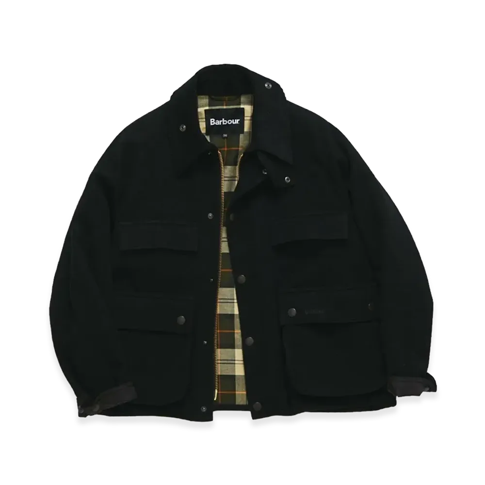 Barbour x JOURNAL STANDARD Wool Cropped Old Bedale "Black"